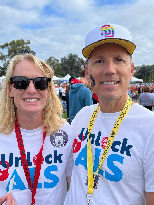 Craig and me at ALS Walk 2022