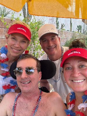 Betsy, Todd, Scott and Lisa in Palm Springs, Memorial Day 2025